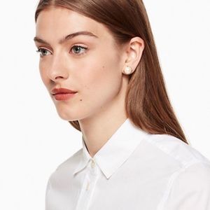 Kate Spade Pearl Earrings w/Rose Gold Hardware